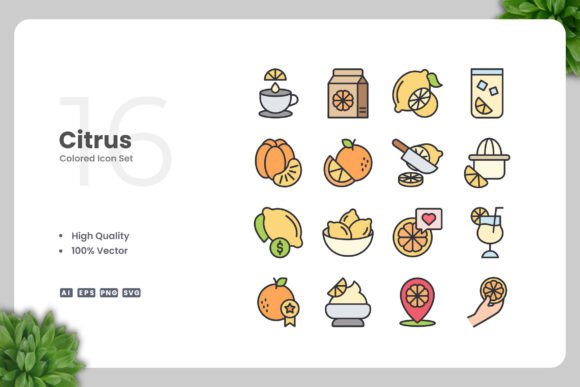 Citrus Color Icons: A Vibrant Addition to Modern Design