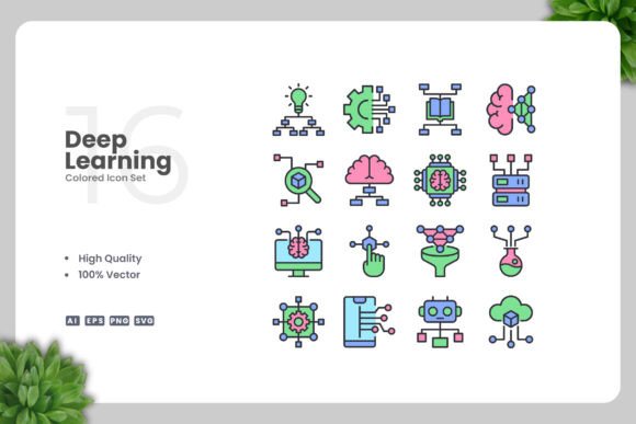 Deep Learning Color Icons: Modern Design for Every Project