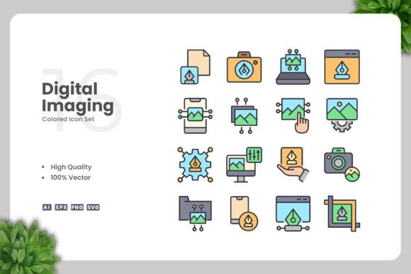 Digital Imaging Colored Icons