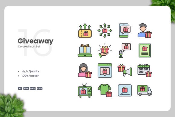 Giveaway Colored Icons: A Must-Have for Modern Designers