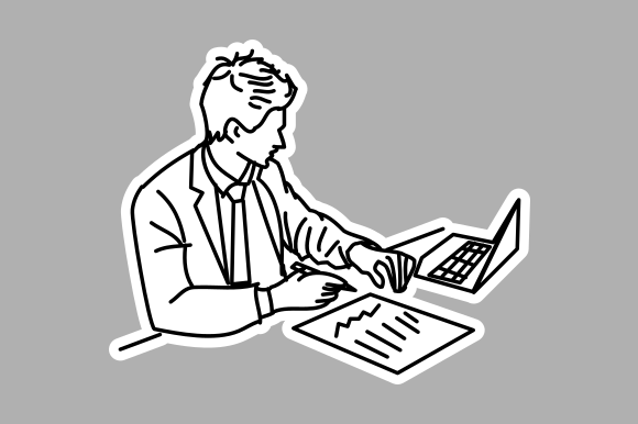 Hand-Drawn Businessman Illustration