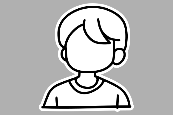 Hand-Drawn Faceless Avatar