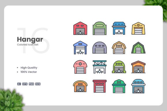 Hangar Colored Icons for Every Project