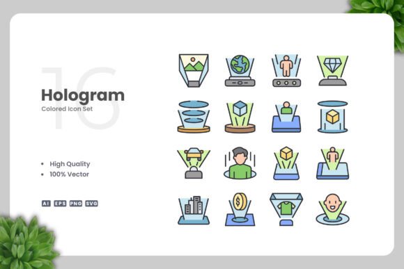 Hologram Colored Icons: A Modern Design Solution for Creative Professionals
