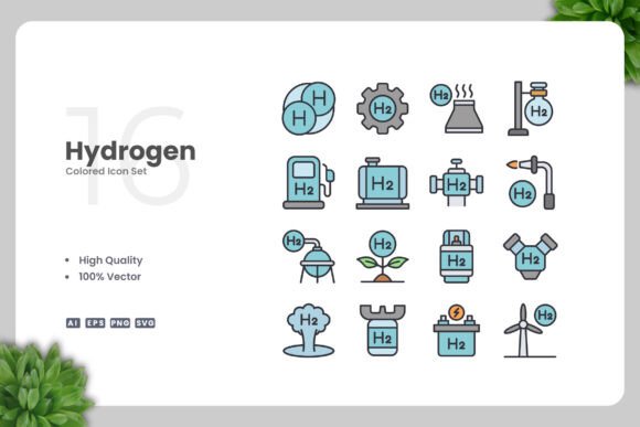 Hydrogen Colored Icons: A Versatile Design Solution