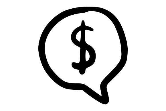 Speech Balloon with Dollar Symbol: A Versatile Design Element for Creative Projects