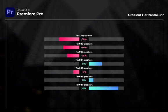 Transform Your Data Presentations with Gradient Horizontal Bar Premiere Pro