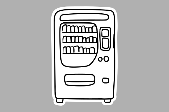 Vintage Snack Dispenser Illustration: A Strategic Asset for Modern Design